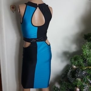 Clubwear two tone piece dress